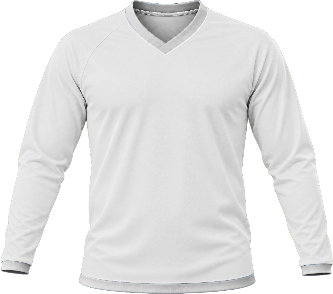 +27 Unisex V-Neck T-shirt, Raglan Long Sleeve, Birdseye - Image 3