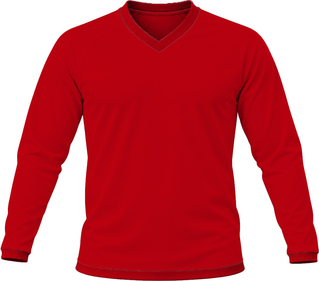 +27 Unisex V-Neck T-shirt, Raglan Long Sleeve, Birdseye - Image 6