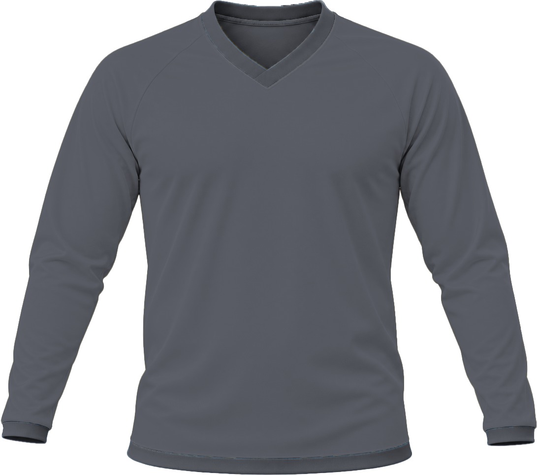 +27 Unisex V-Neck T-shirt, Raglan Long Sleeve, Reverse Birdseye - Image 10