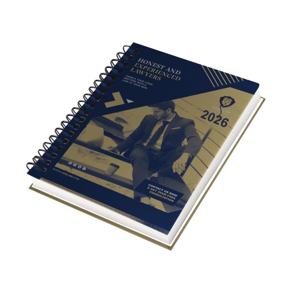 A5+ Echo Full-Colour Wiro-Bound Laminated Diary (Unpadded Cover)