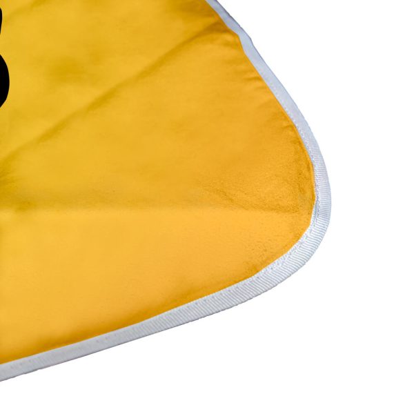 Moss Quick Drying Bath Cloth With Built In Soap Pocket D/S Print Binded With Petersham Webbing