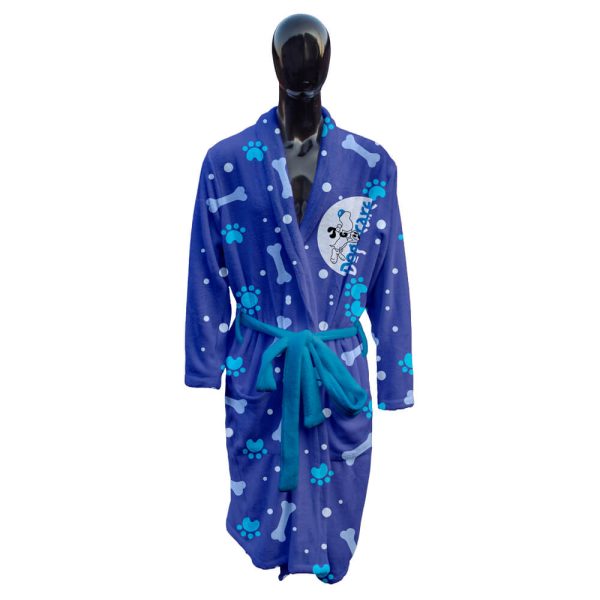Gannet Mongolian Fleece Unisex Dressing Gown S/S Print (Medium)