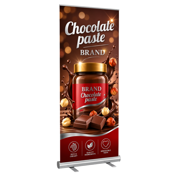B.YOND LITHO Econo Pull Up Banner (Single Sided Silver) 850 x 2000mm