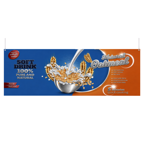 B.YOND LITHO Hanging Banner (Single Sided Silver) 3000 x 1100mm