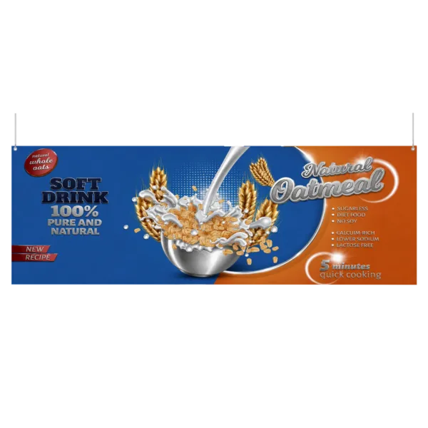 B.YOND LITHO Hanging Banner (Single Sided Silver) 3000 x 1100mm