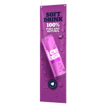 B.YOND LITHO Hanging Banner (Double Sided White & White) 1100 x 3000mm