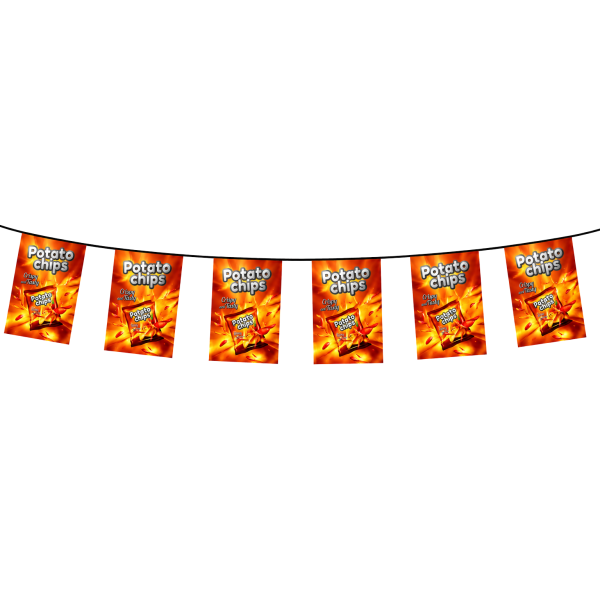 B.YOND LITHO Pennants Rectangular (Single Sided Silver) 200 x 300mm
