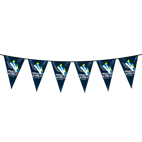 B.YOND LITHO Pennants Triangular (Double Sided White & White) 200 x 300mm
