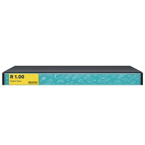 B.YOND LITHO Shelf Strips (Single Sided White) 1100 x 50mm