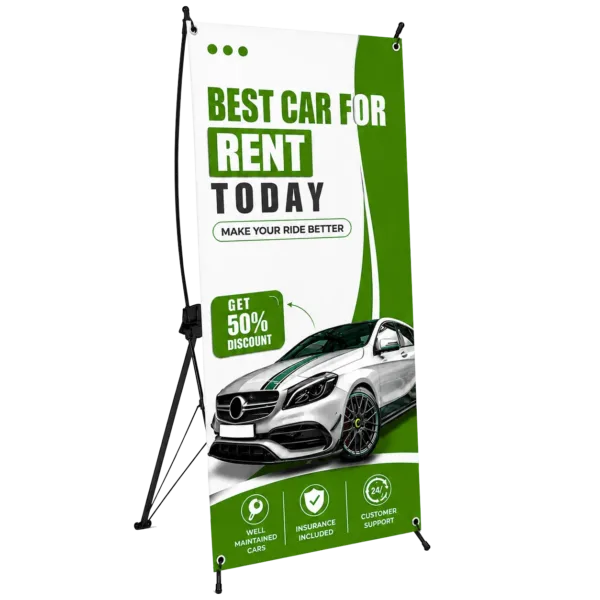 B.YOND LITHO X-Frame Banner (Single Sided White) 800 x 1800mm