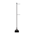 Bannerpole Ground 6m - 2 arm - Supply Only