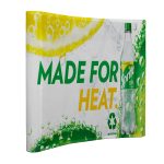 Curved Bannerwall with Wings 3.5 x 2.25m, Print Only