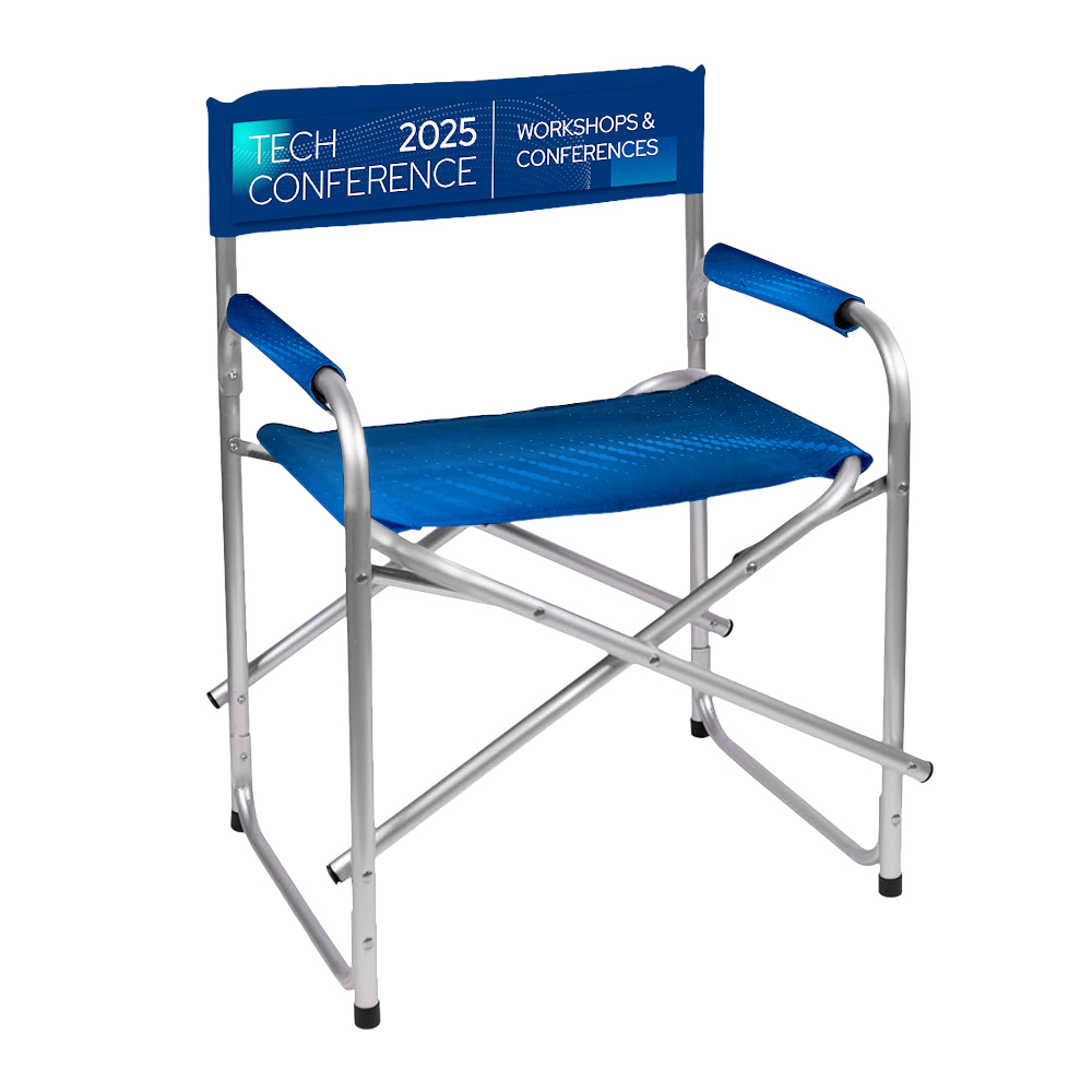 Directors Chair, Aluminium, Back Rest, Arm Rest, Seat - Image 3