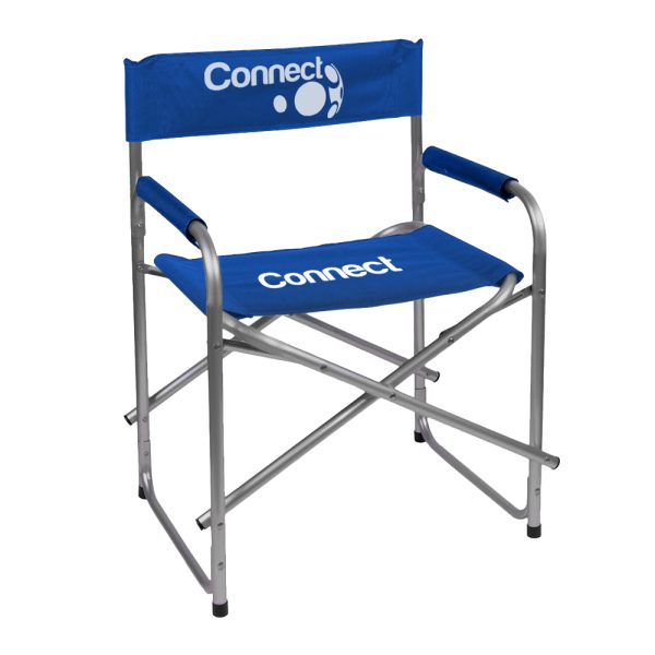 Directors Chair, Steel, Back Rest, Arm Rest, Seat