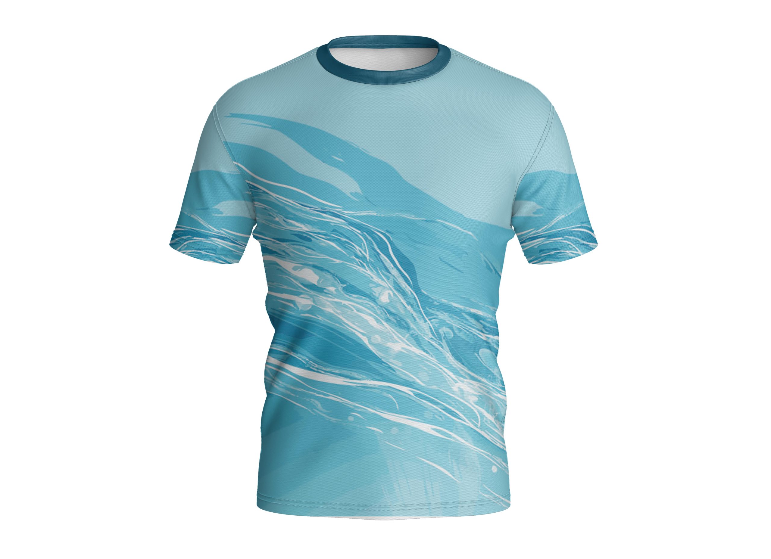 Dye Sub Kid's Crew Neck T-shirt, Fitted Short Sleeve, Sport Tec