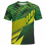 Dye Sub Kid's Crew Neck T-shirt, Raglan Short Sleeve, Drop Needle