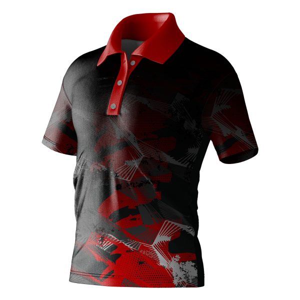Dye Sub Kid's Golf Shirt, Fitted Short Sleeve, Birdseye