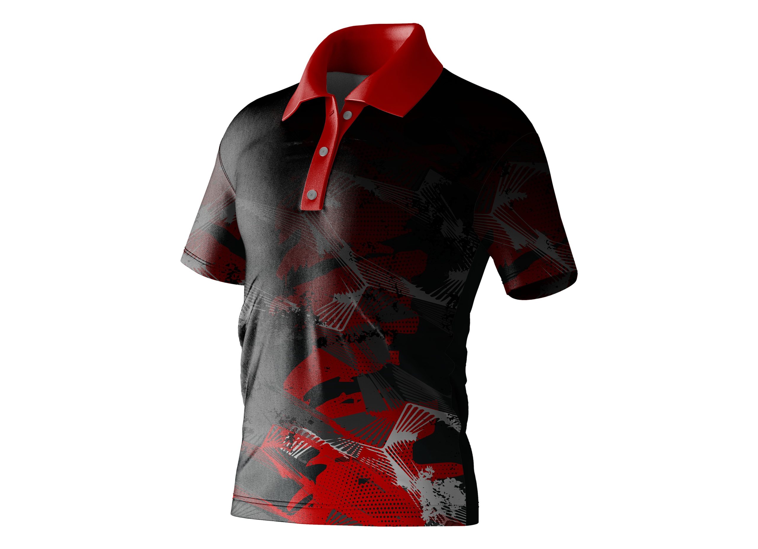 Dye Sub Kid's Golf Shirt, Fitted Short Sleeve, Reverse Birdseye