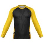 Dye Sub Kid's V-Neck T-shirt, Raglan Long Sleeve, Drop Needle