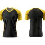 Dye Sub Kid's V-Neck T-shirt, Raglan Short Sleeve, Reverse Birdseye