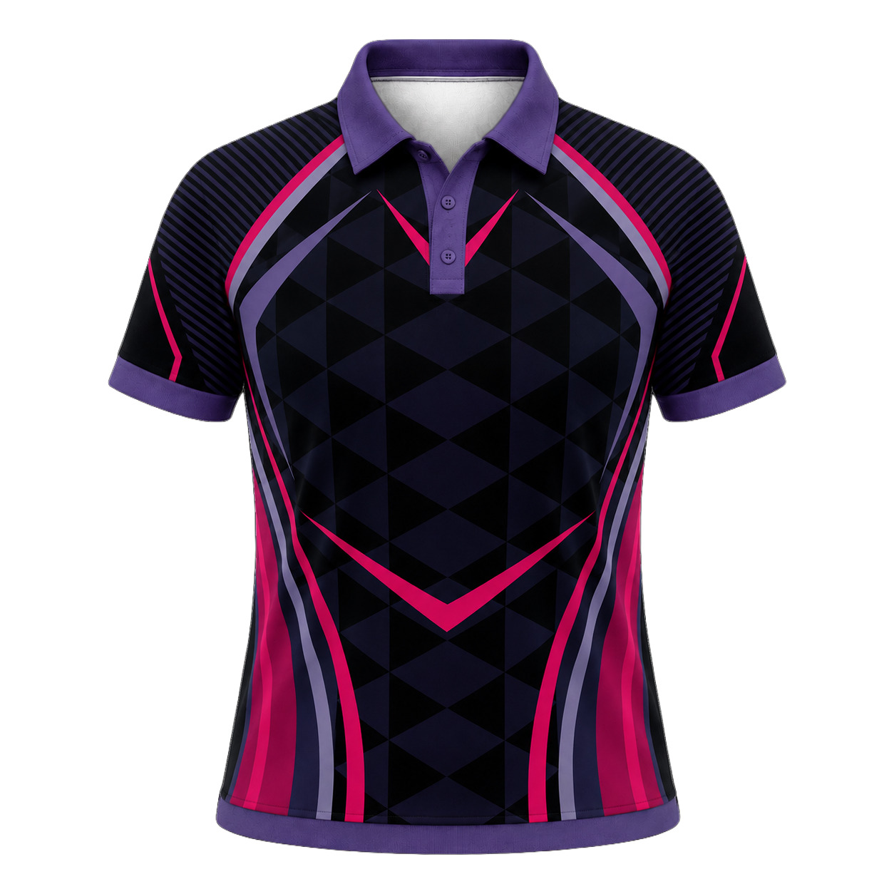 Dye Sub Ladies Ringer Golf Shirt, Raglan Short Sleeve, Drop Needle