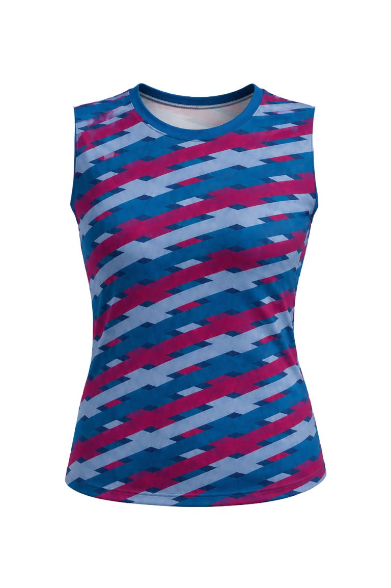 Dye Sub Ladies Tank Top, Reverse Birdseye