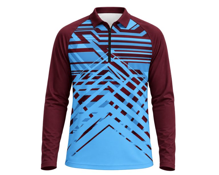 Dye Sub Ladies 1/4 Zip Warm Up, Raglan Long Sleeve, Drop Needle