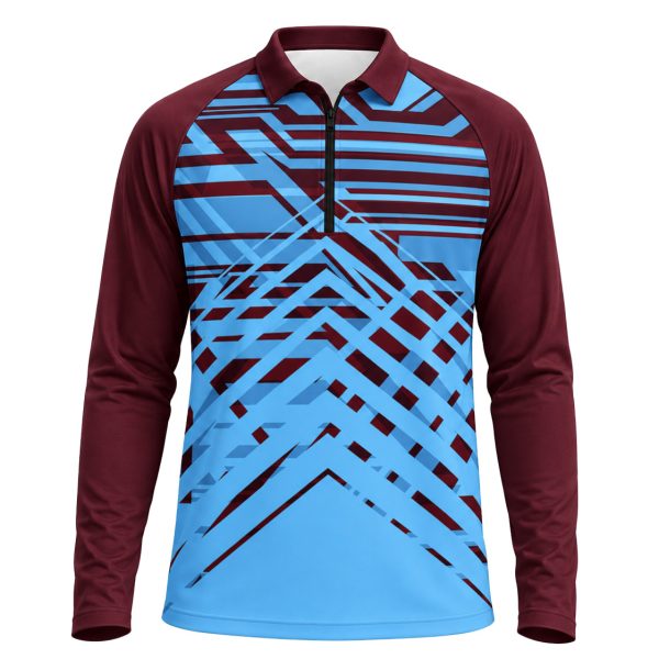 Dye Sub Ladies 1/4 Zip Warm Up, Raglan Long Sleeve, Reverse Birdseye