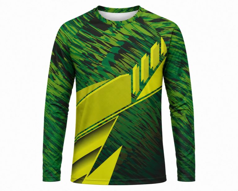 Dye Sub Men's Crew Neck T-shirt, Raglan Long Sleeve, Drop Needle