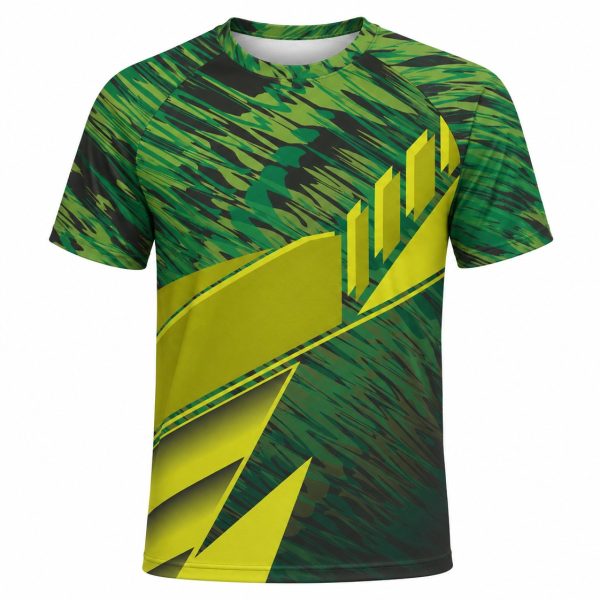 Dye Sub Men's Crew Neck T-shirt, Raglan Short Sleeve, Sport Tec
