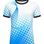 Dye Sub Men's Ringer Crew Neck T-shirt, Fitted Short Sleeve, Sport Tec