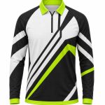 Dye Sub Men's Ringer Golf Shirt, Raglan Long Sleeve, Drop Needle
