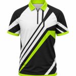 Dye Sub Men's Ringer Golf Shirt, Raglan Short Sleeve, Reverse Birdseye