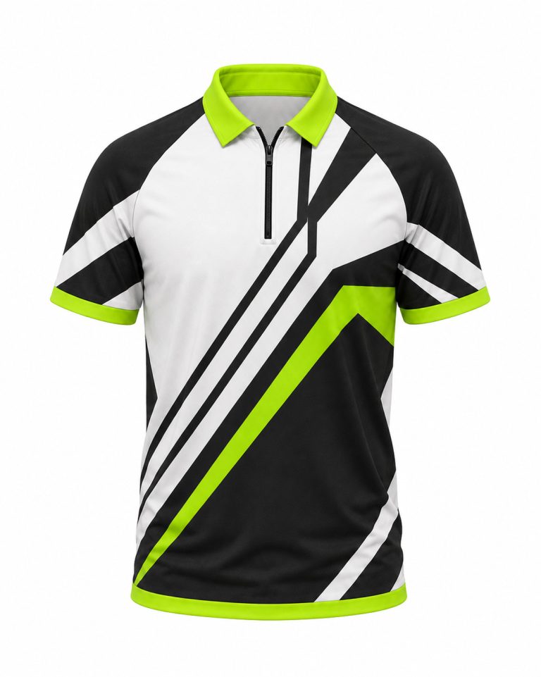 Dye Sub Men's Ringer Golf Shirt, Raglan Short Sleeve, Sport Tec