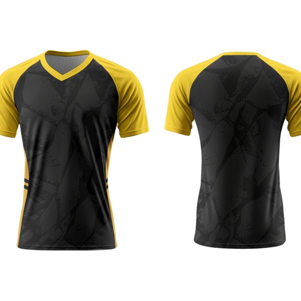 Dye Sub Men's V-Neck T-shirt, Raglan Short Sleeve, Birdseye
