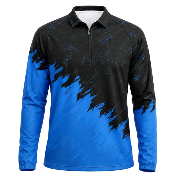 Dye Sub Men's 1/4 Zip Warm Up, Raglan Long Sleeve, Sport Tec