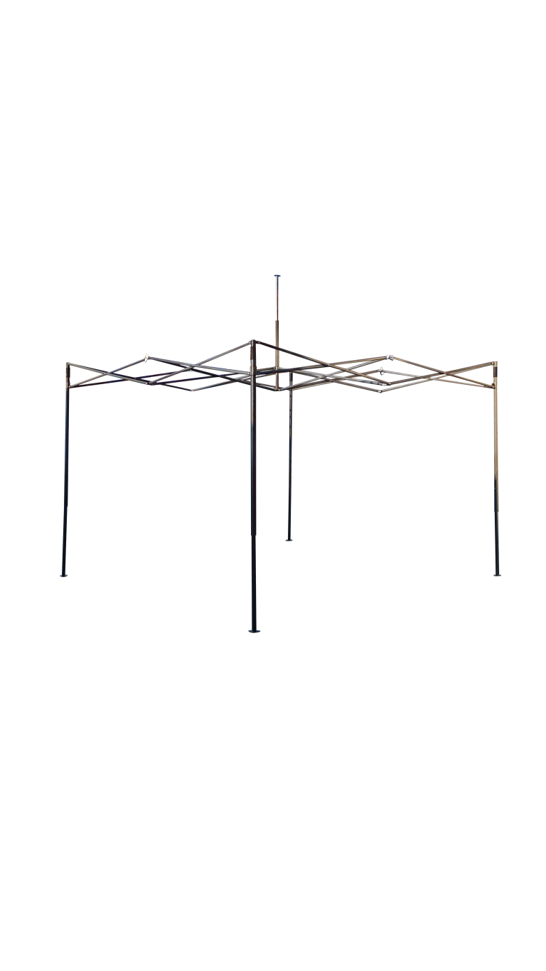Hammered Steel Gazebo Frame Only