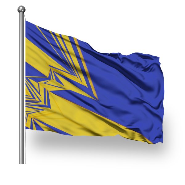 ScreenFlex Printed Flag, 900mm x 600mm, single sided, with rope and toggle