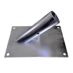 Flagpole 5m with wall bracket select (W1 -W2 -W3) supply only
