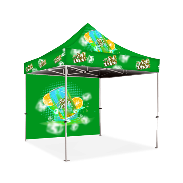 Gazebo 2m Unit, Full Wall, Dye Sub