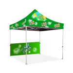 Gazebo 2m Unit, Half Wall, Dye Sub
