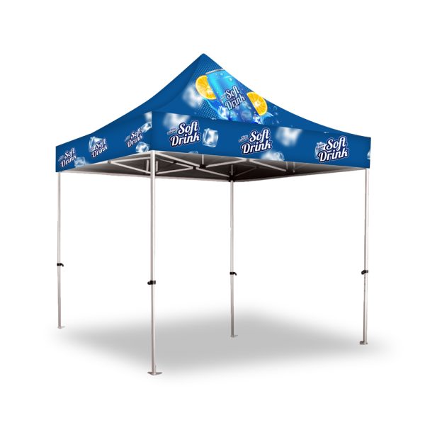 Gazebo 2 x 2m, UV Print, Aluminium, Complete