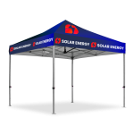 Gazebo 3 x 3m, Dye Sub, Hexagon Steel, Complete