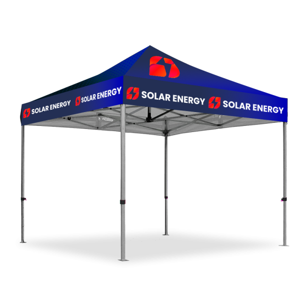 Gazebo 3 x 3m, Dye Sub, Hexagon Steel, Complete