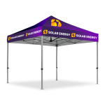 Gazebo 3 x 3m, UV Print, Hexagon Steel, Complete