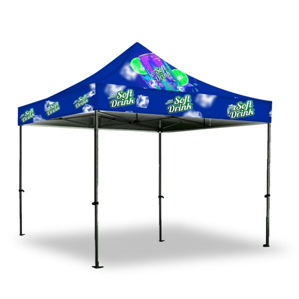 Gazebo 3 x 3m, UV Print, Deluxe Steel, Complete
