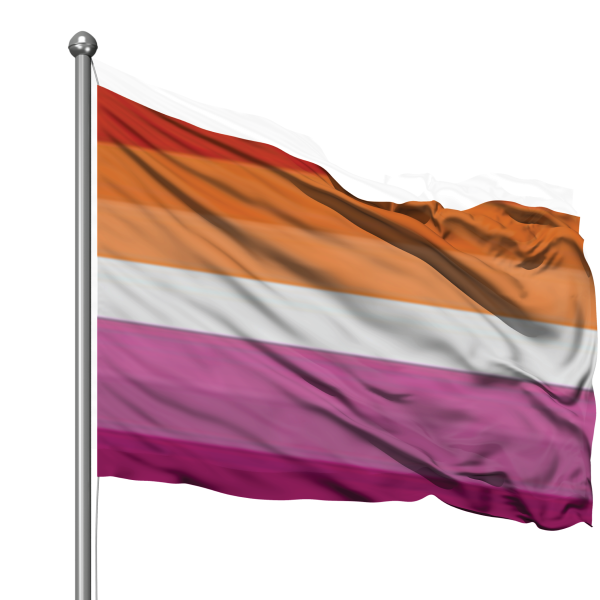 LESBIAN FLAG 180 x 120cm (Ultrasheen)