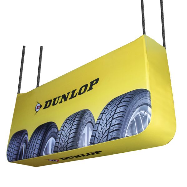 Hanging Box Banner Double Sided Print 2000 X 800 X 300mm