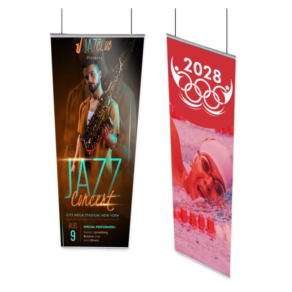 Hanging Banner 0.6 x 2m, Double Sided + Extrusion