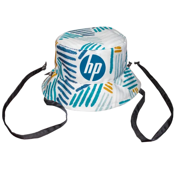 Hustle Reversible Bucket Hat With Petersham Ties